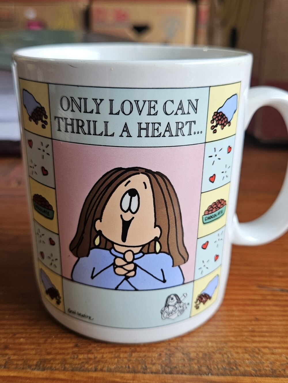 Cathy 1995 Guisewite Studio ~ Comic Strip Cartoon Coffee Cup - Ceramic Mug